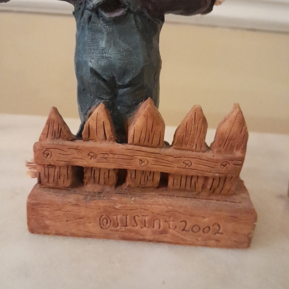 J. T. S. Pair Scarecrow Vintage Resin Figurines - Picture 4 of 9
